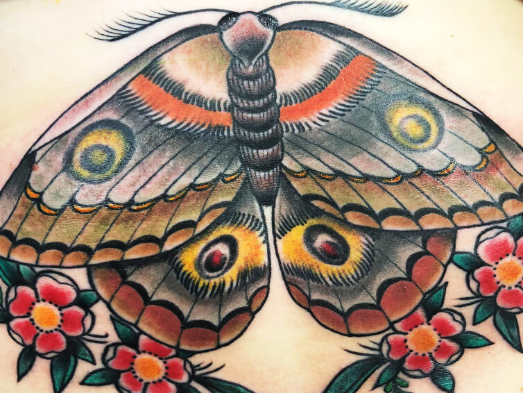 Colored tattoo
